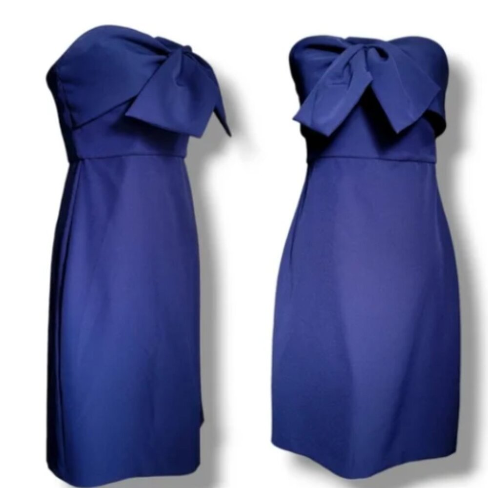 Sam Edelman Navy Blue Strapless Cocktail Dress